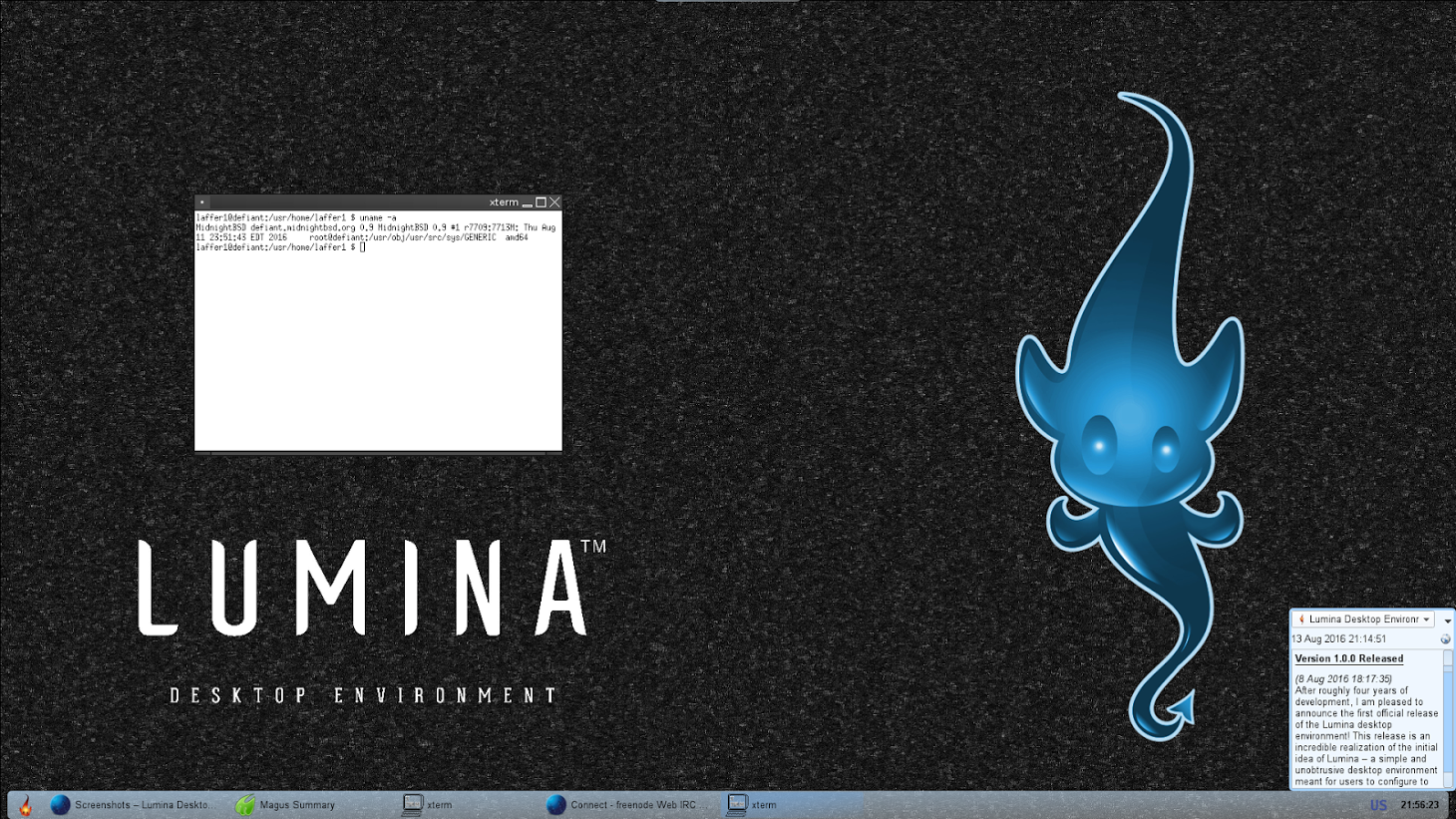 MidnightBSD 0.8 Captura de pantalla